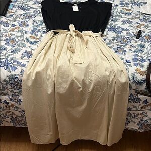 Stylish Black and Cream Dress